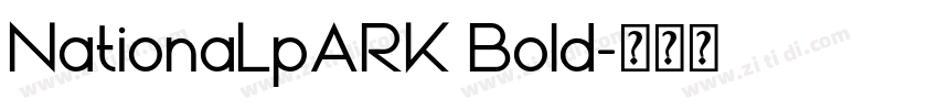 NationaLpARK Bold字体转换